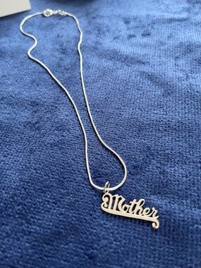 Sterling Silver Mother Charm with Chain